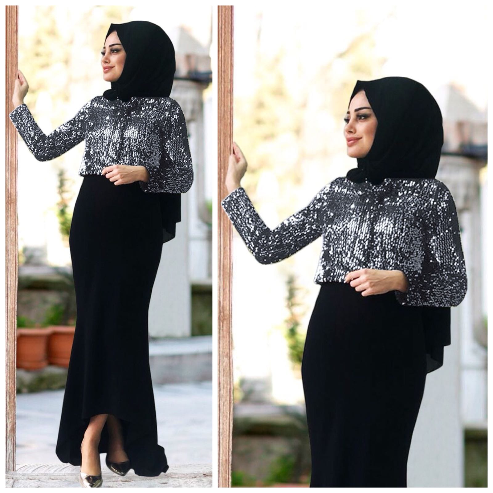 Pul payet bluz etek abiye takım - Görsel 2