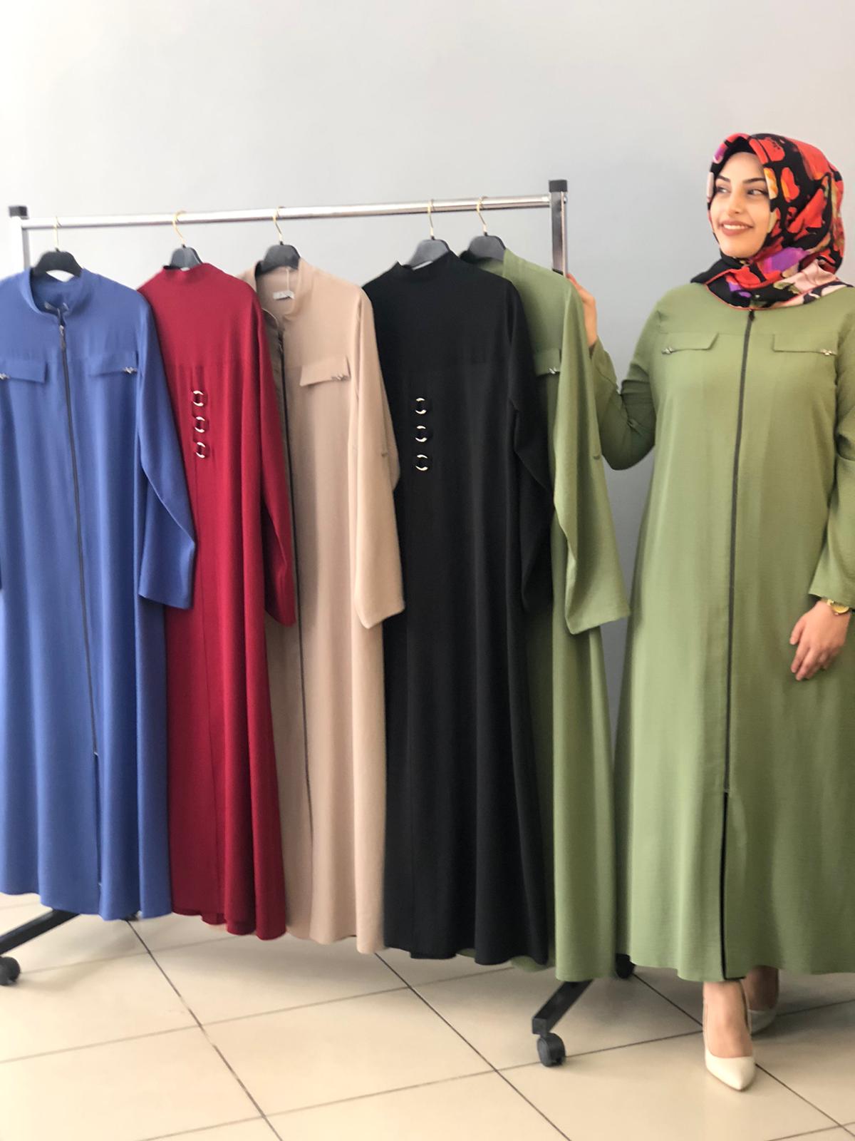 Fermuarlı ayrobin feraceler