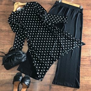 Likralı tunik pantolon takım