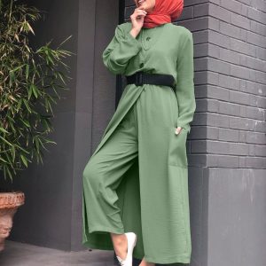 Capraz pantolon bluz takım