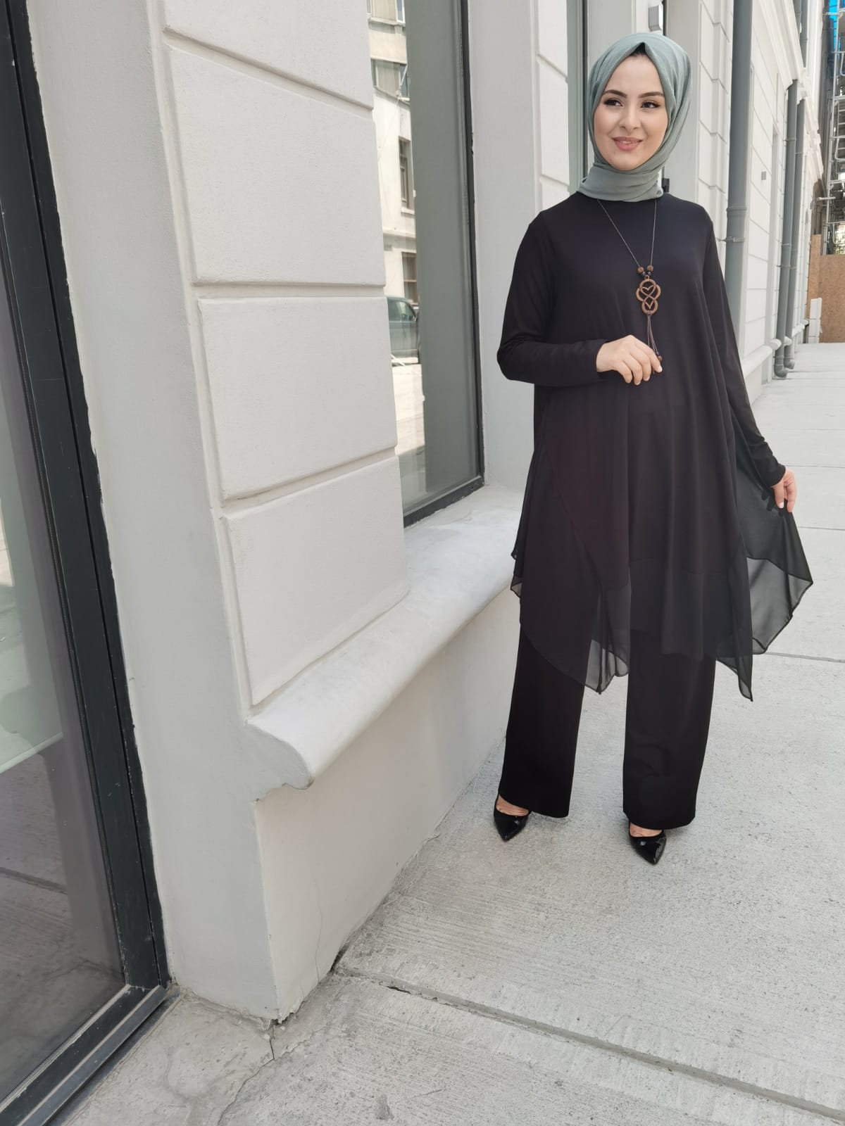 Tunik pantolon takım - Görsel 3