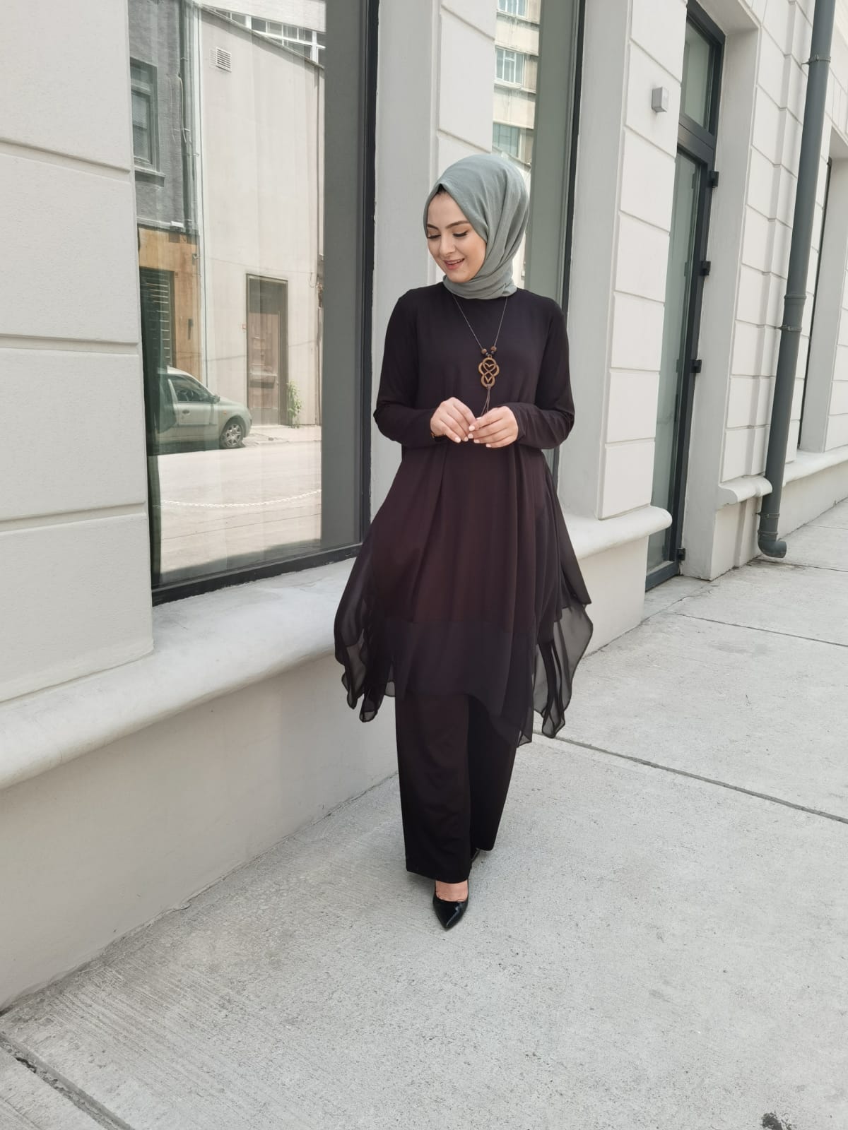 Tunik pantolon takım - Görsel 5