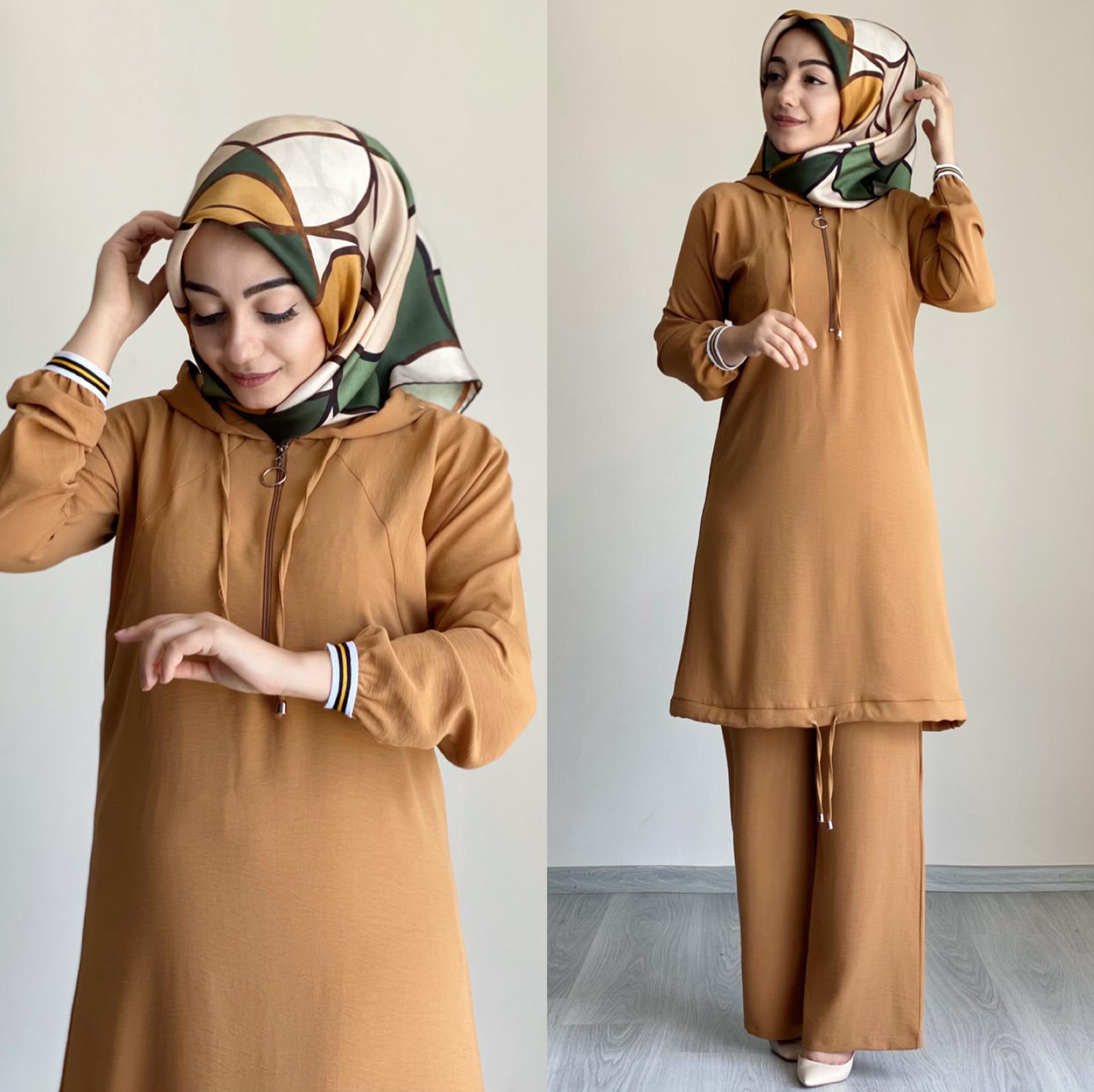 Tunik pantolon takım - Görsel 8