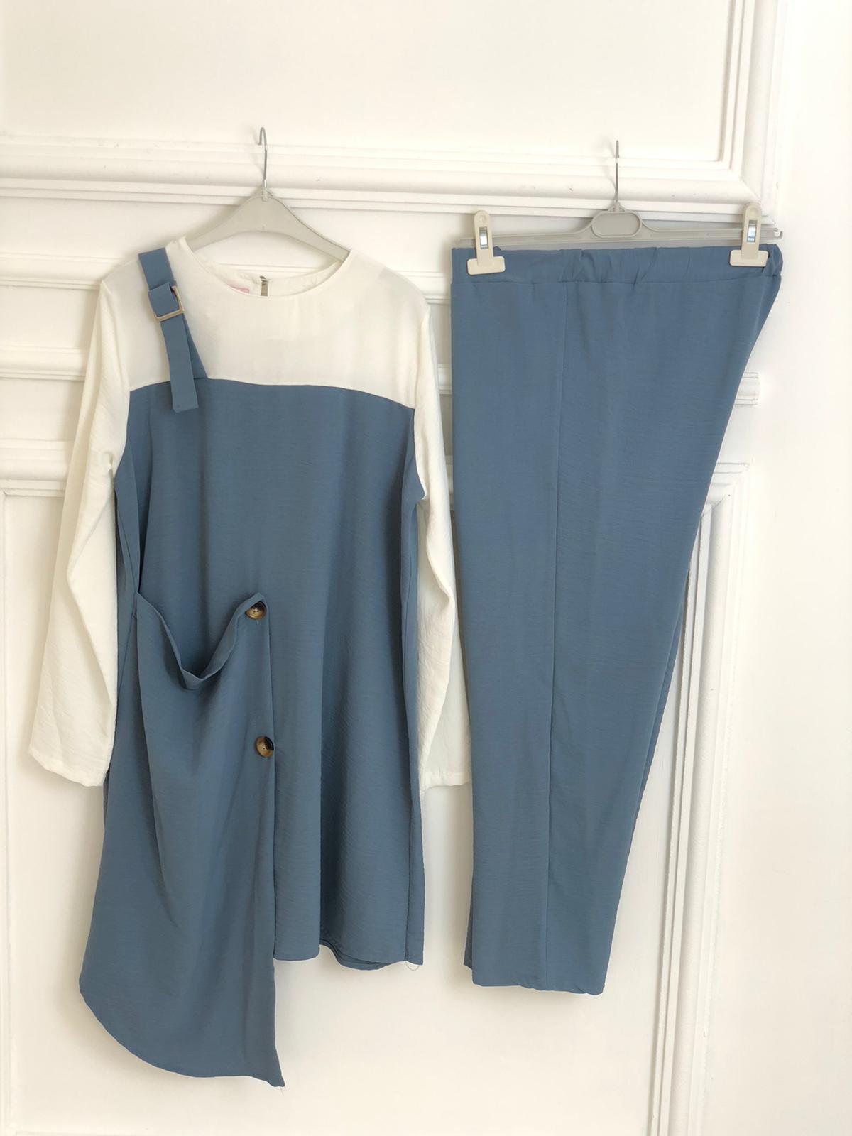Yazlık tunik pantolon takım - Görsel 5