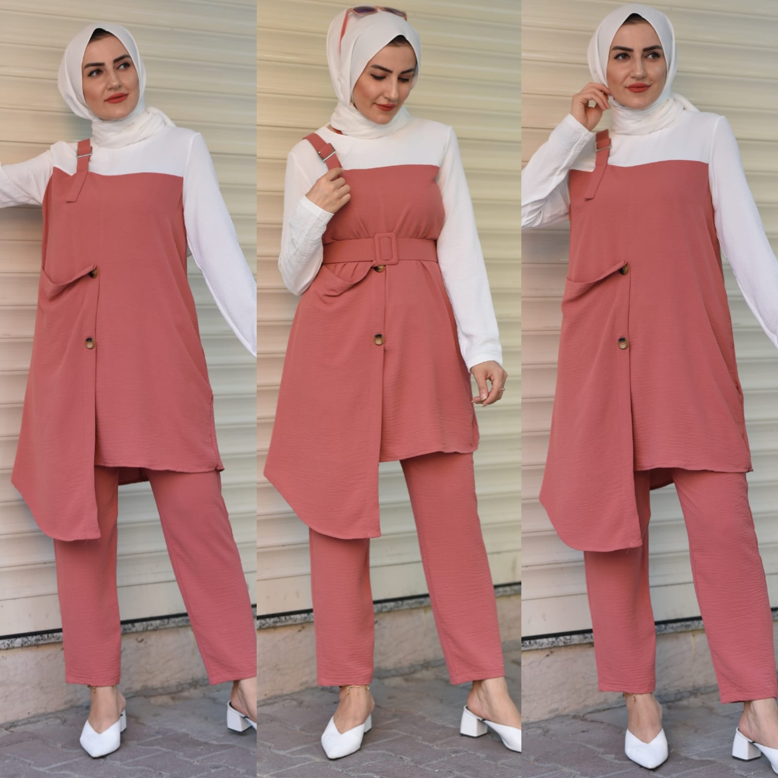 Yazlık tunik pantolon takım - Görsel 4