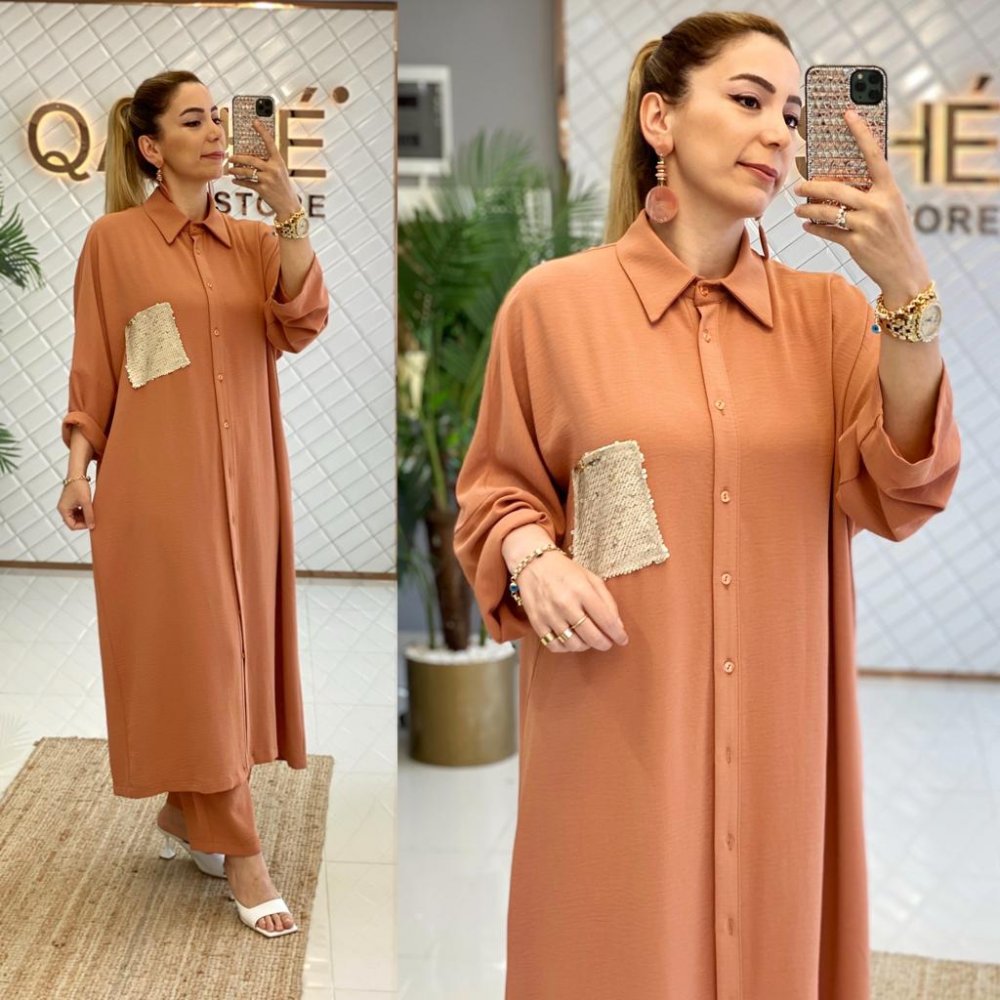 Tunik pantolon takım - Görsel 2