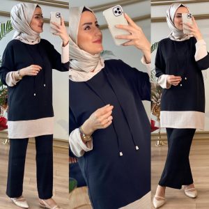 Büyük beden Tunik pantolon takım