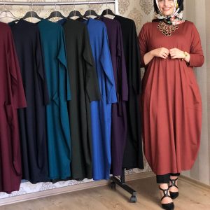 Büyük beden pamuk penye kumaş tunik