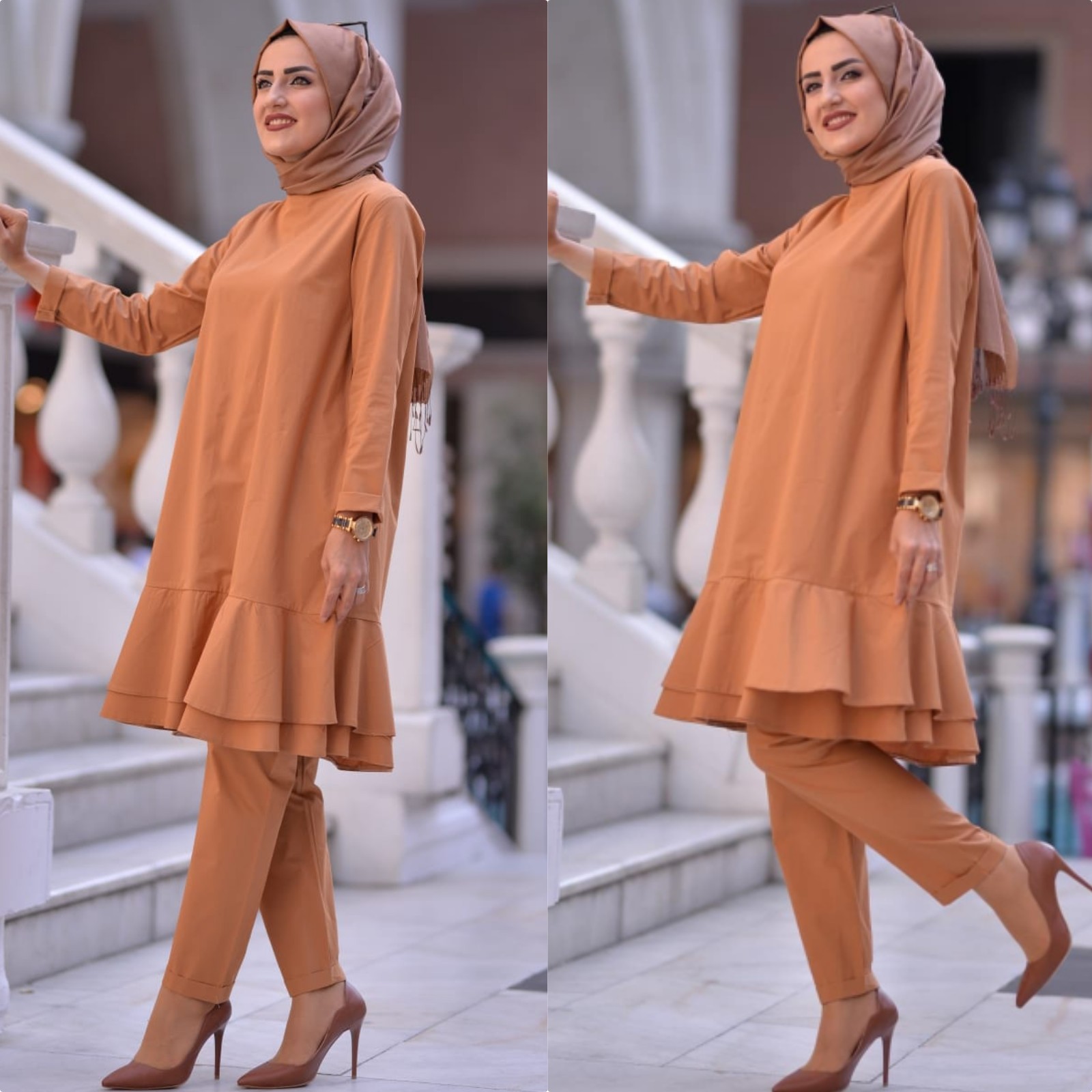 Tunik pantolon takım - Görsel 3