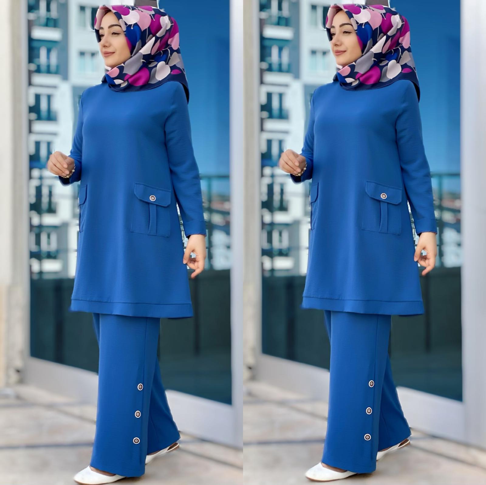 Büyük beden Tunik pantolon takım - Görsel 2