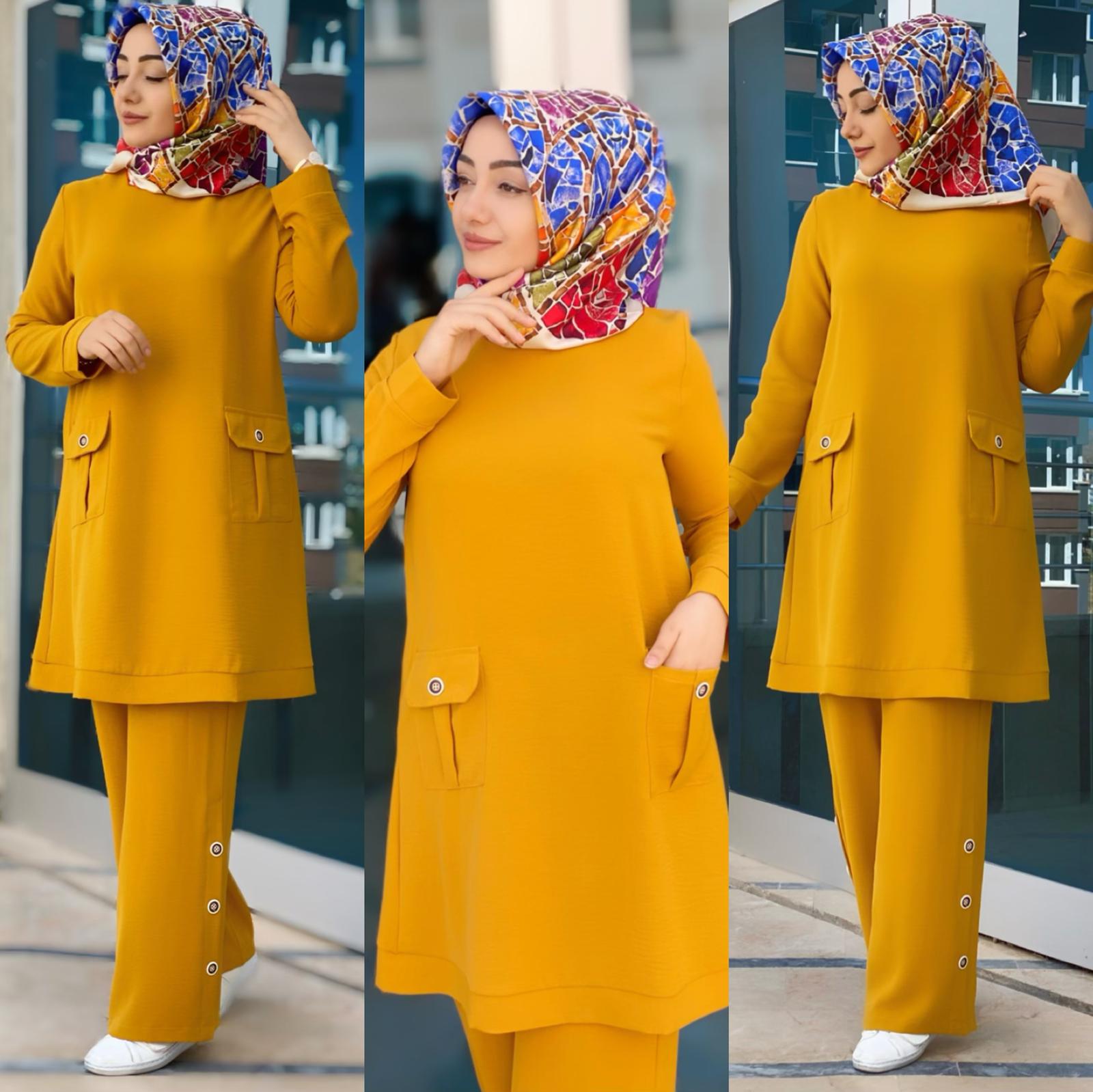 Büyük beden Tunik pantolon takım - Görsel 4