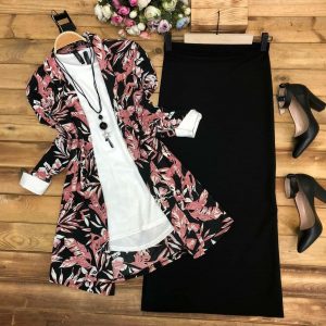 Ceket içlik etek kolye takım