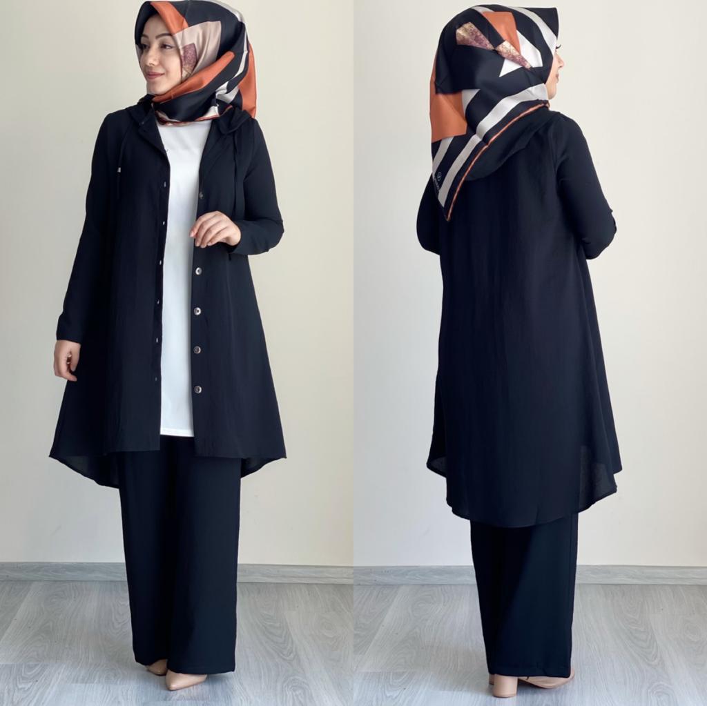 Pantolon Kap iç tunik takım - Görsel 7