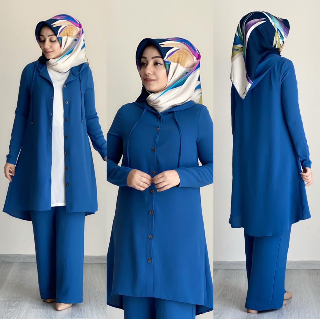 Pantolon Kap iç tunik takım - Görsel 8