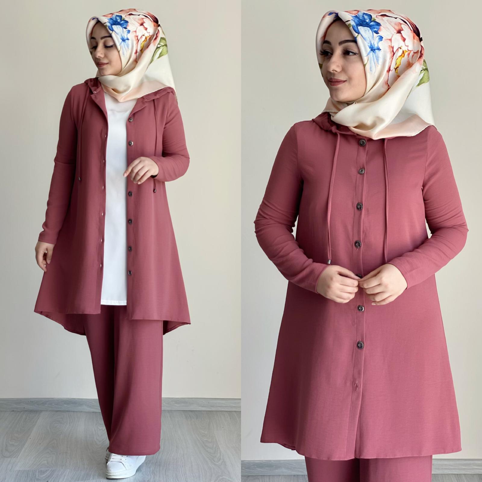 Pantolon Kap iç tunik takım - Görsel 5