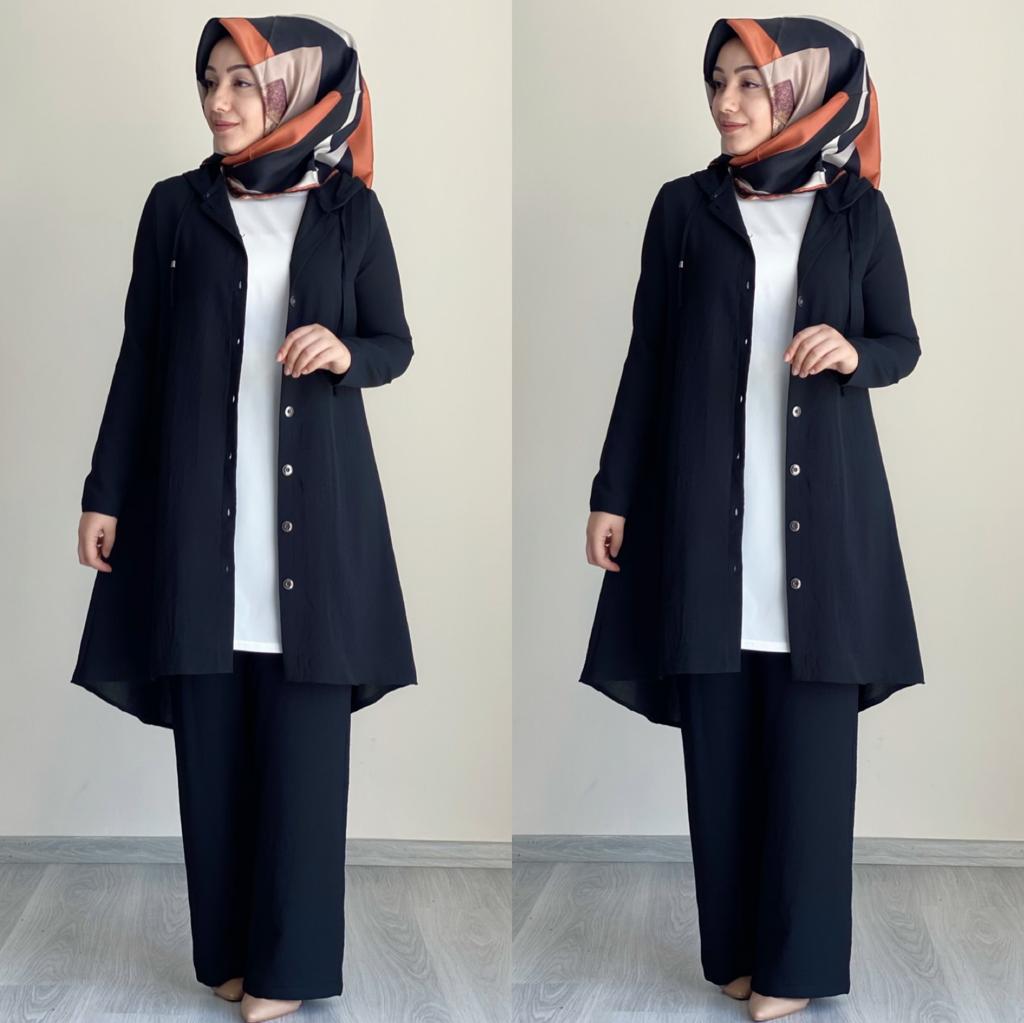 Pantolon Kap iç tunik takım - Görsel 6