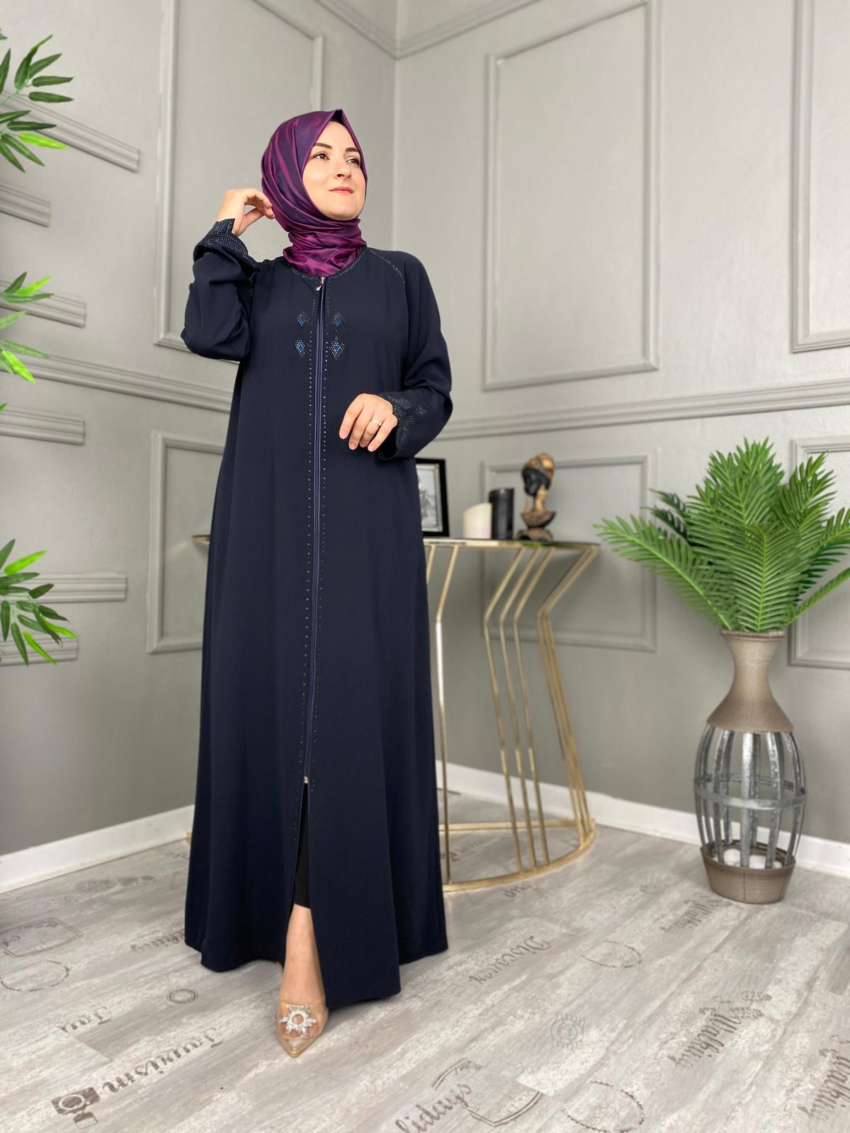 Medine İpeği kumaşı ferace - Görsel 10