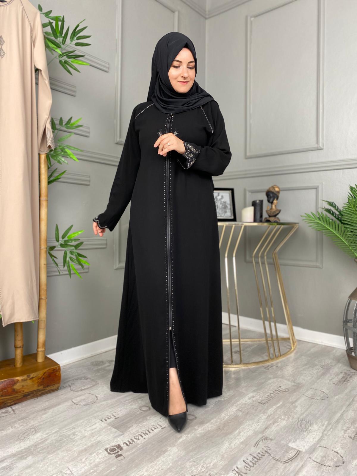 Medine İpeği kumaşı ferace - Görsel 3