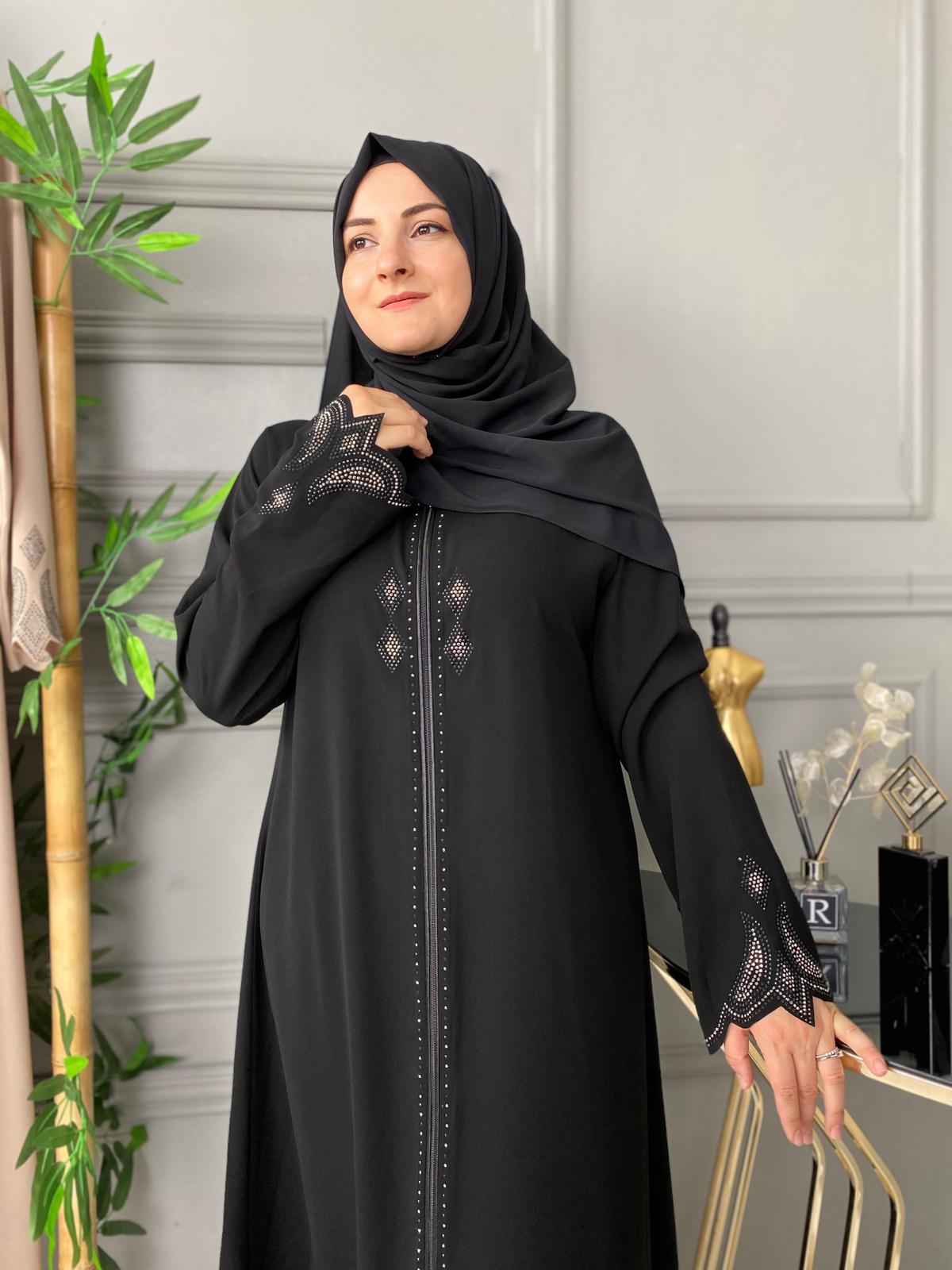 Medine İpeği kumaşı ferace - Görsel 4