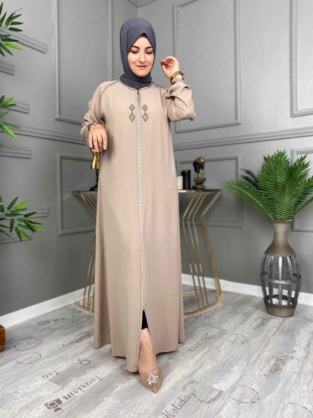 Medine İpeği kumaşı ferace - Görsel 11