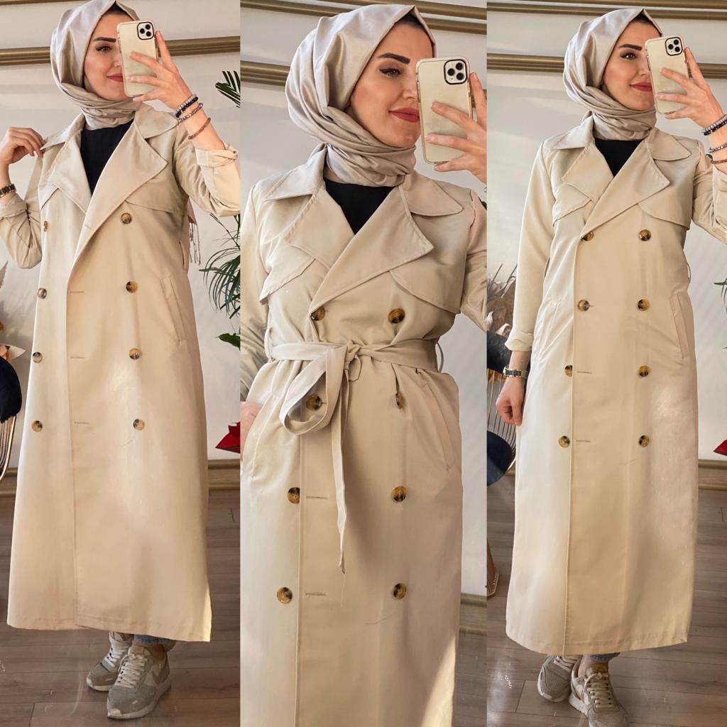 Klasik Trenç 1.sınıf gabardin kumaş - Görsel 5