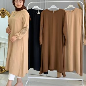 Airobin keten kumaş tunik