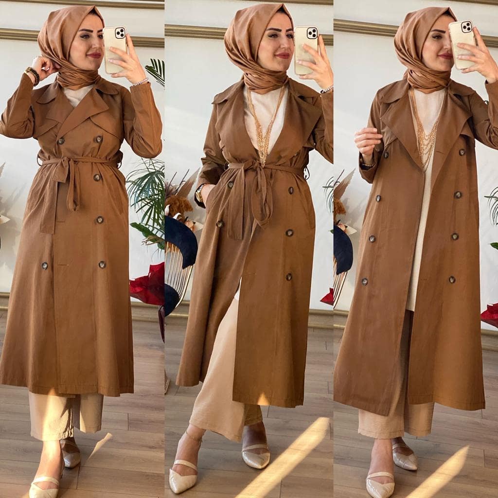 Klasik Trenç 1.sınıf gabardin kumaş - Görsel 7