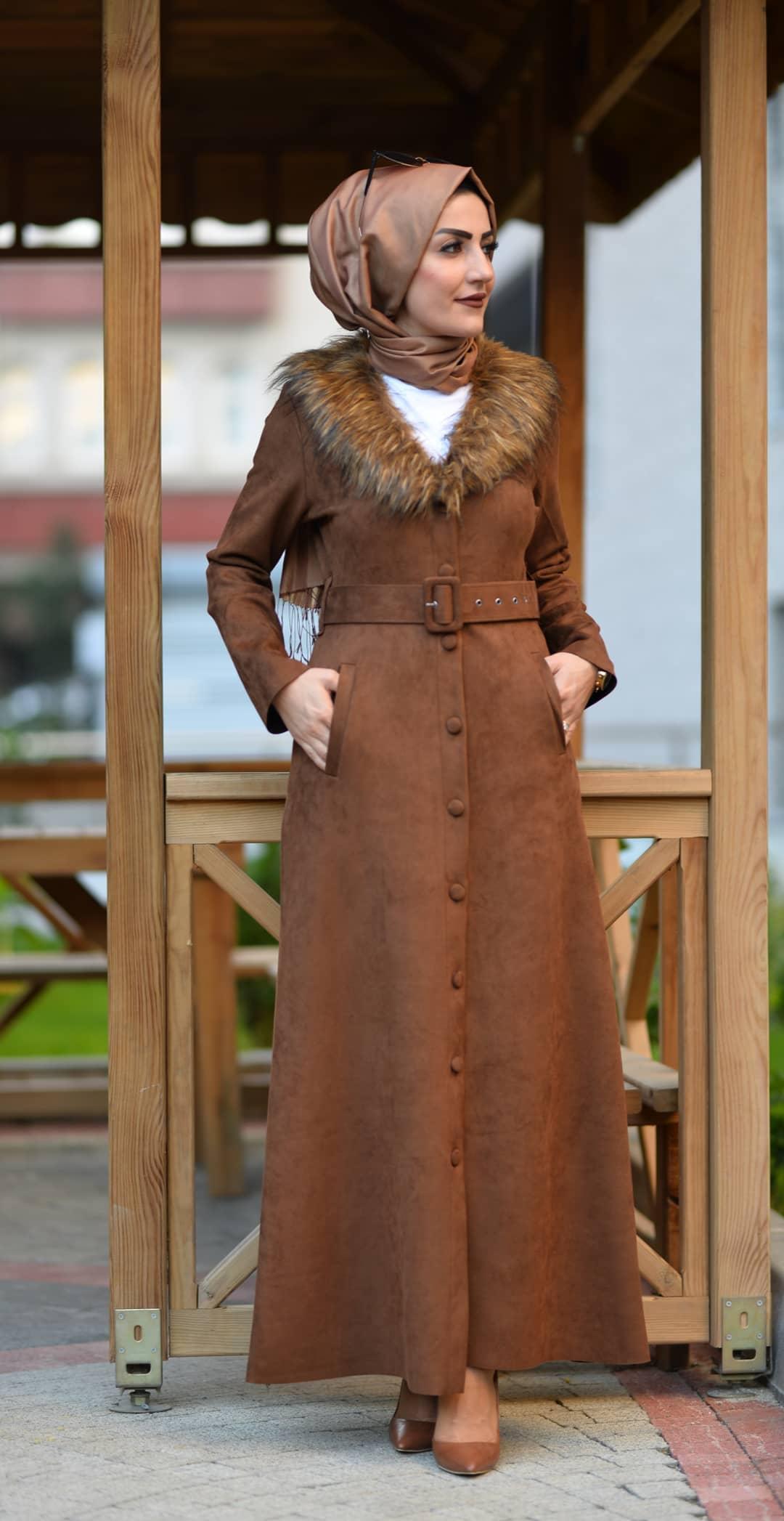 Tam boy kışlık süet Parduse