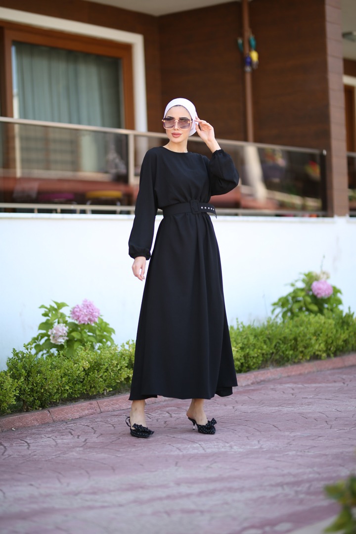 Mevlana model elbise - Görsel 8