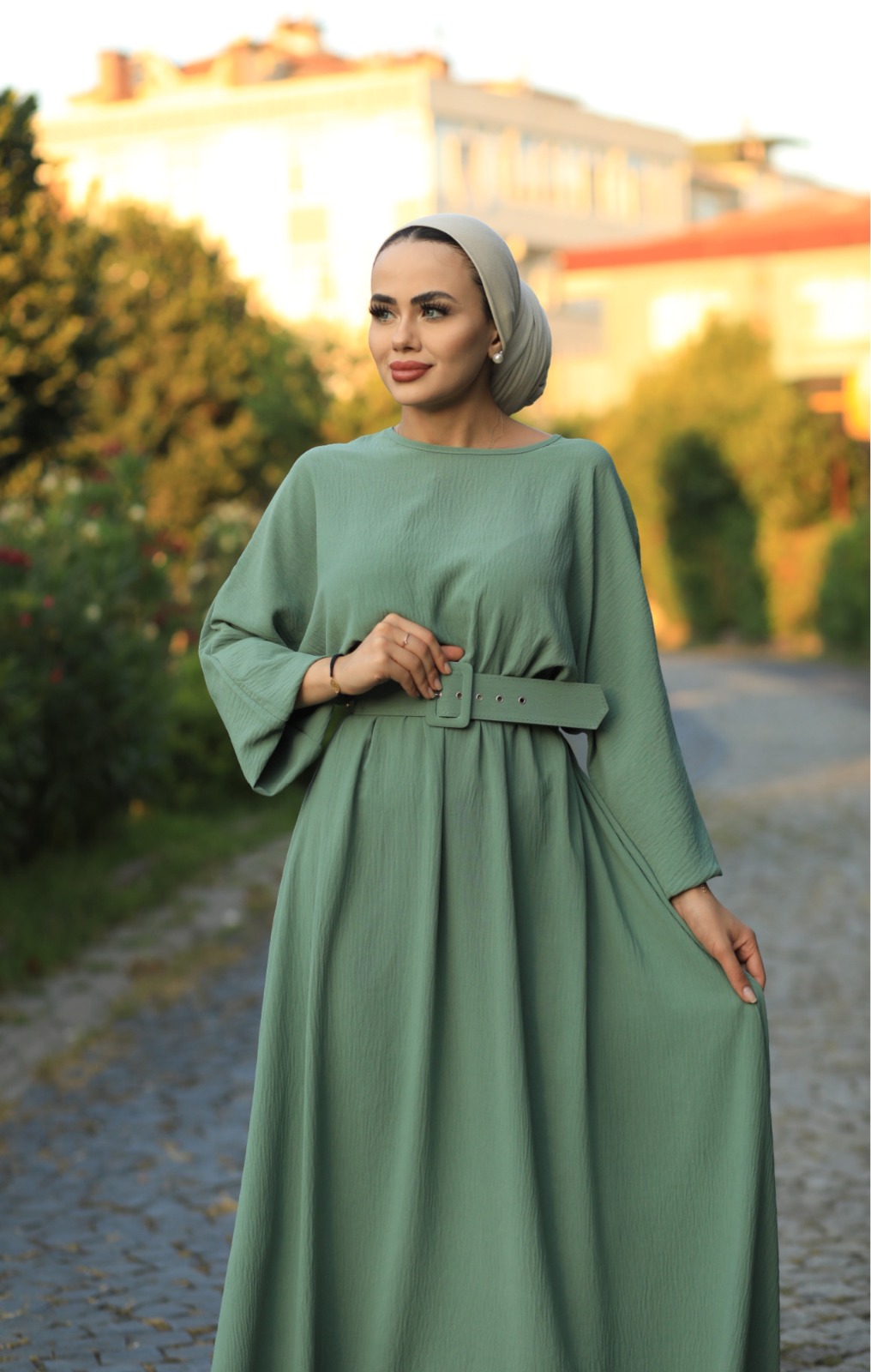 Mevlana model elbise - Görsel 7