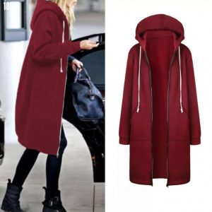 Kapşonlü ve Fermuarlı hırka