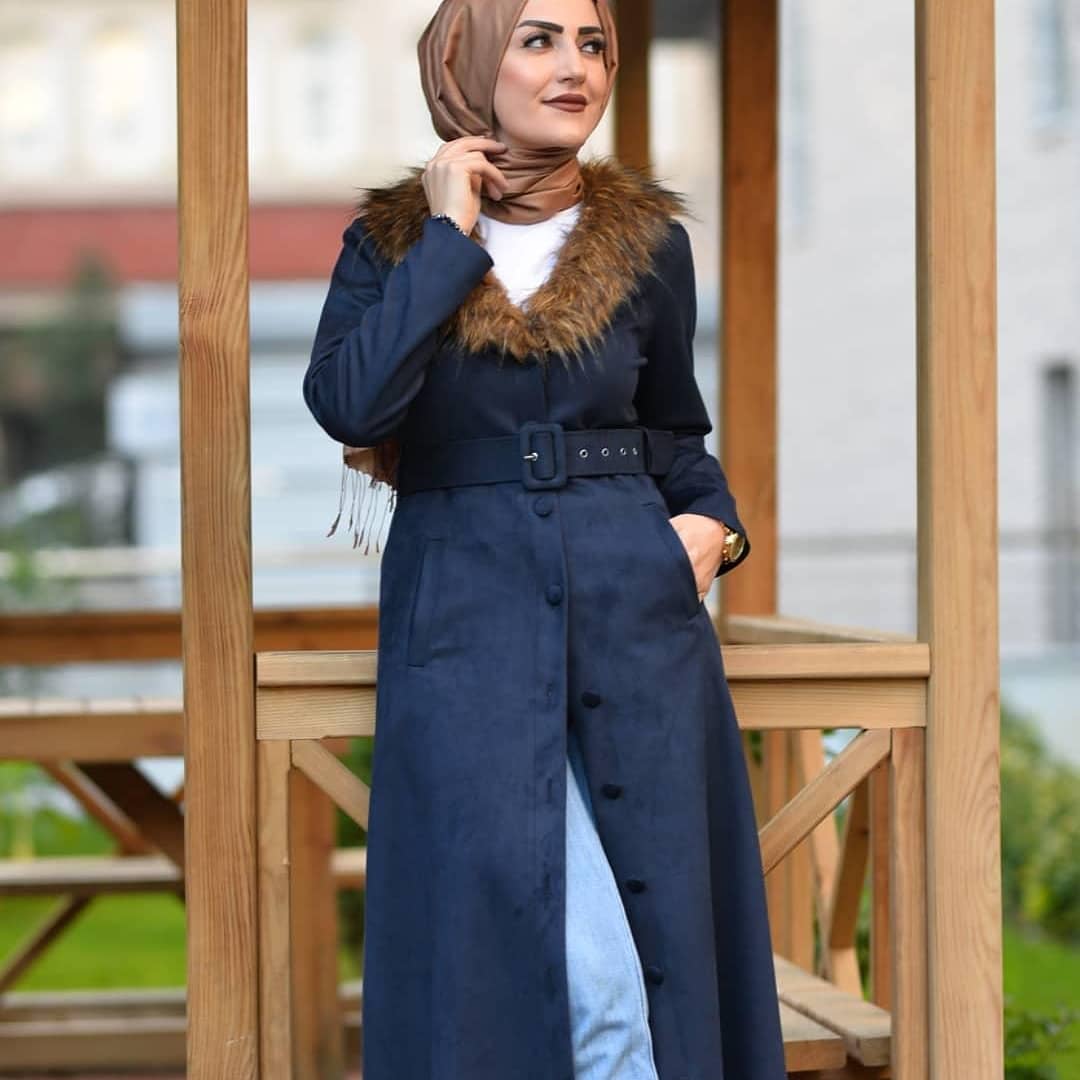 Tam boy kışlık süet Parduse - Görsel 4
