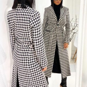 Kaşe astarlı bağlamalı kaban