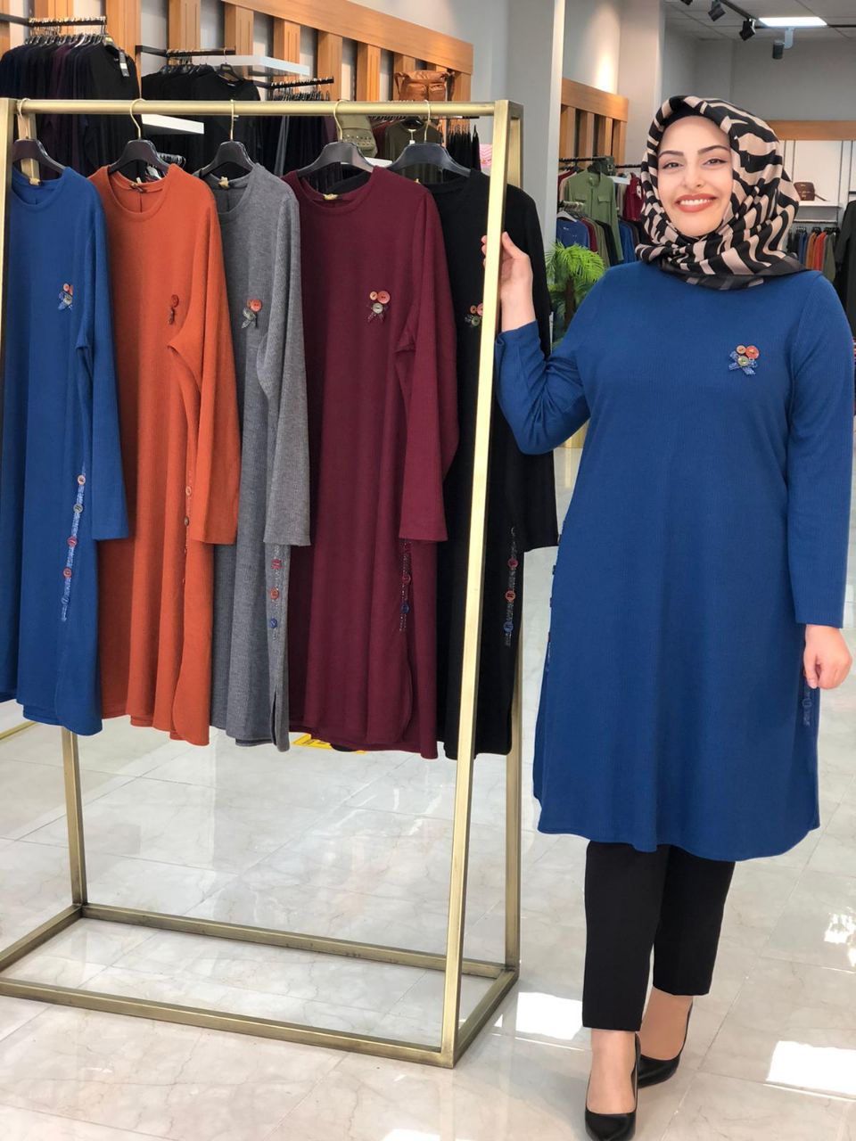 Büyük beden kışlık tunik