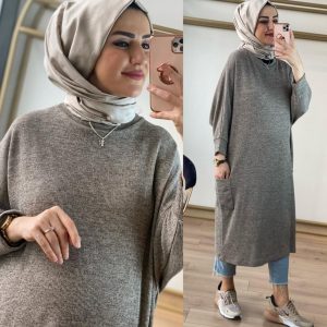 Büyük beden Örme triko tunik