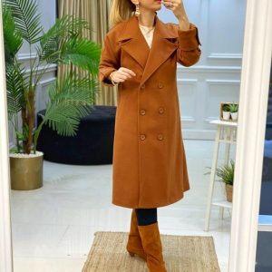 Kaşe kaban kuşaklı