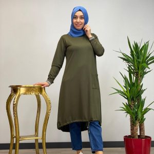 Büyük beden penye kumaş tunik