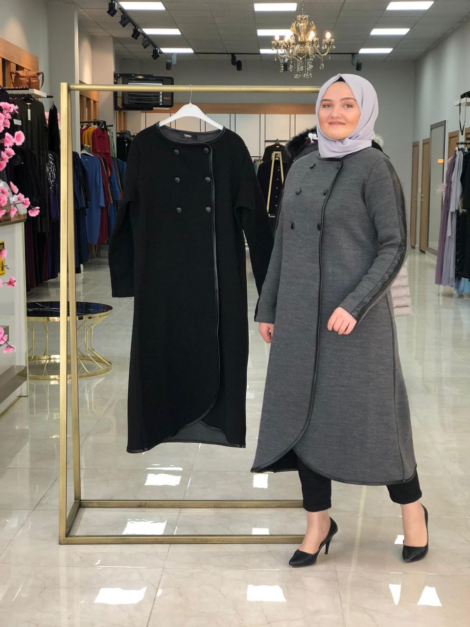 Düğmeli Çelik örme hırka