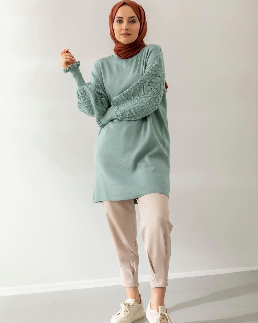 Kışlık triko kumaş tunik