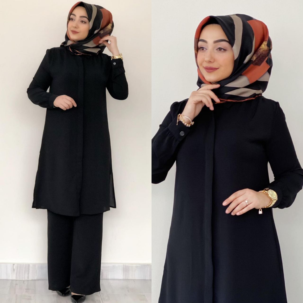 Büyük beden Tunik pantolon takım - Görsel 2
