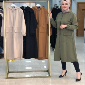 Fermualı trenç büyük beden