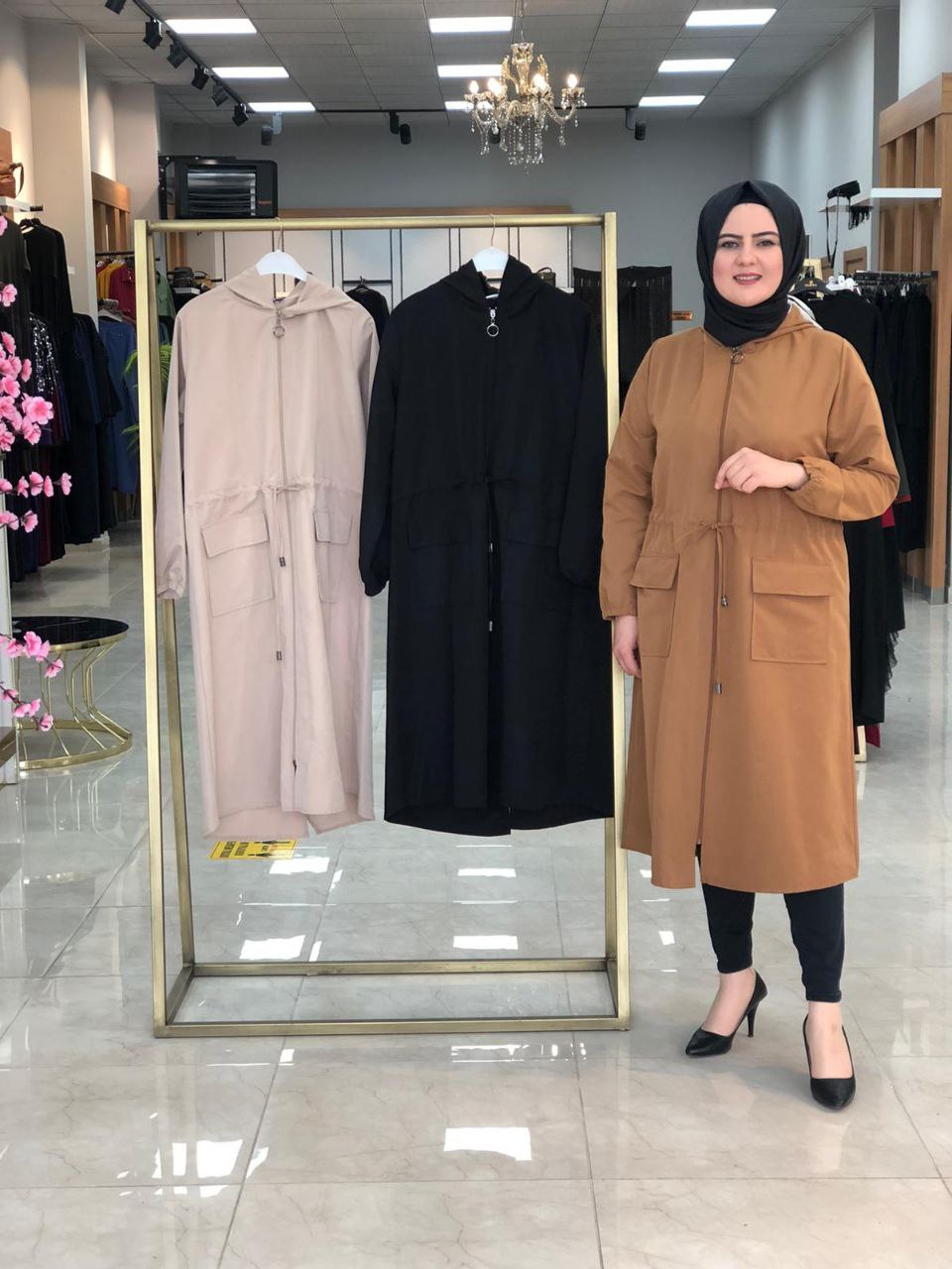 Fermualı trenç büyük beden - Görsel 2