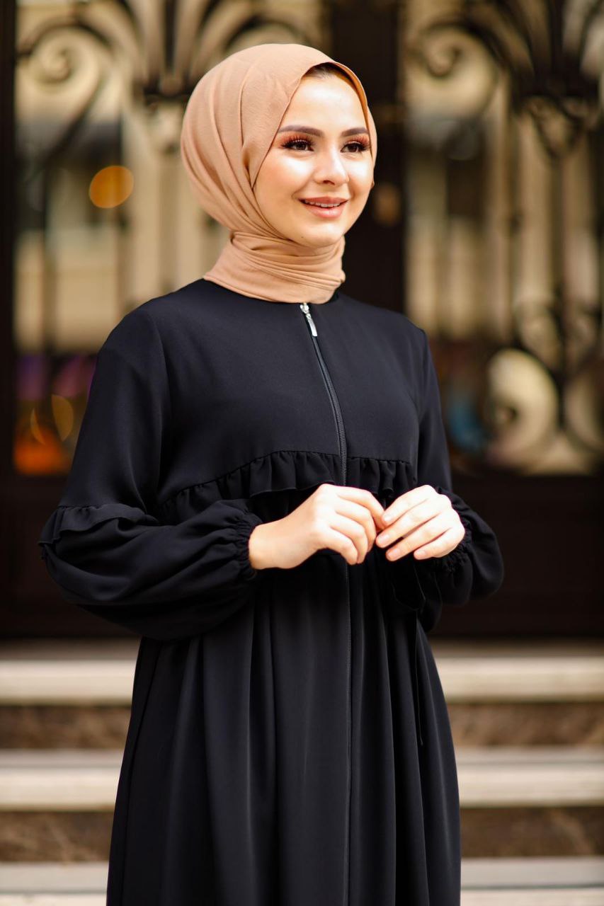 Büyük beden ferace abaya - Görsel 5