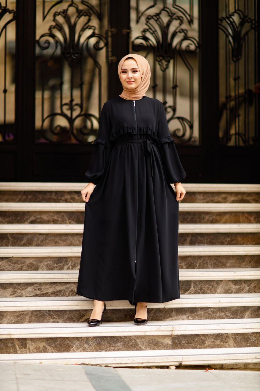 Büyük beden ferace abaya - Görsel 4