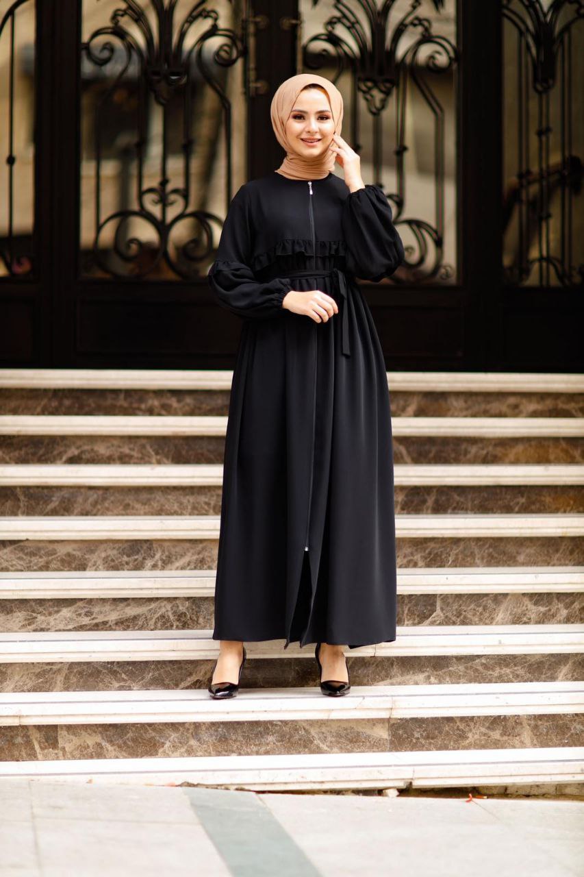 Büyük beden ferace abaya - Görsel 3