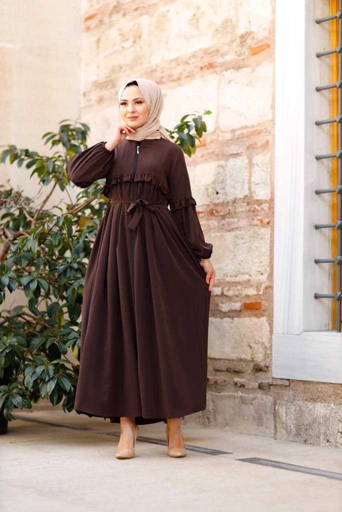 Büyük beden ferace abaya - Görsel 8