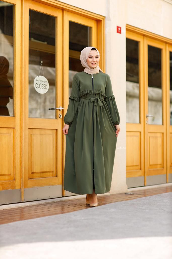 Büyük beden ferace abaya - Görsel 7