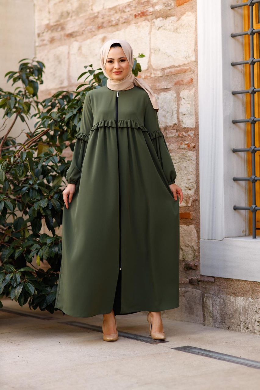 Büyük beden ferace abaya - Görsel 6