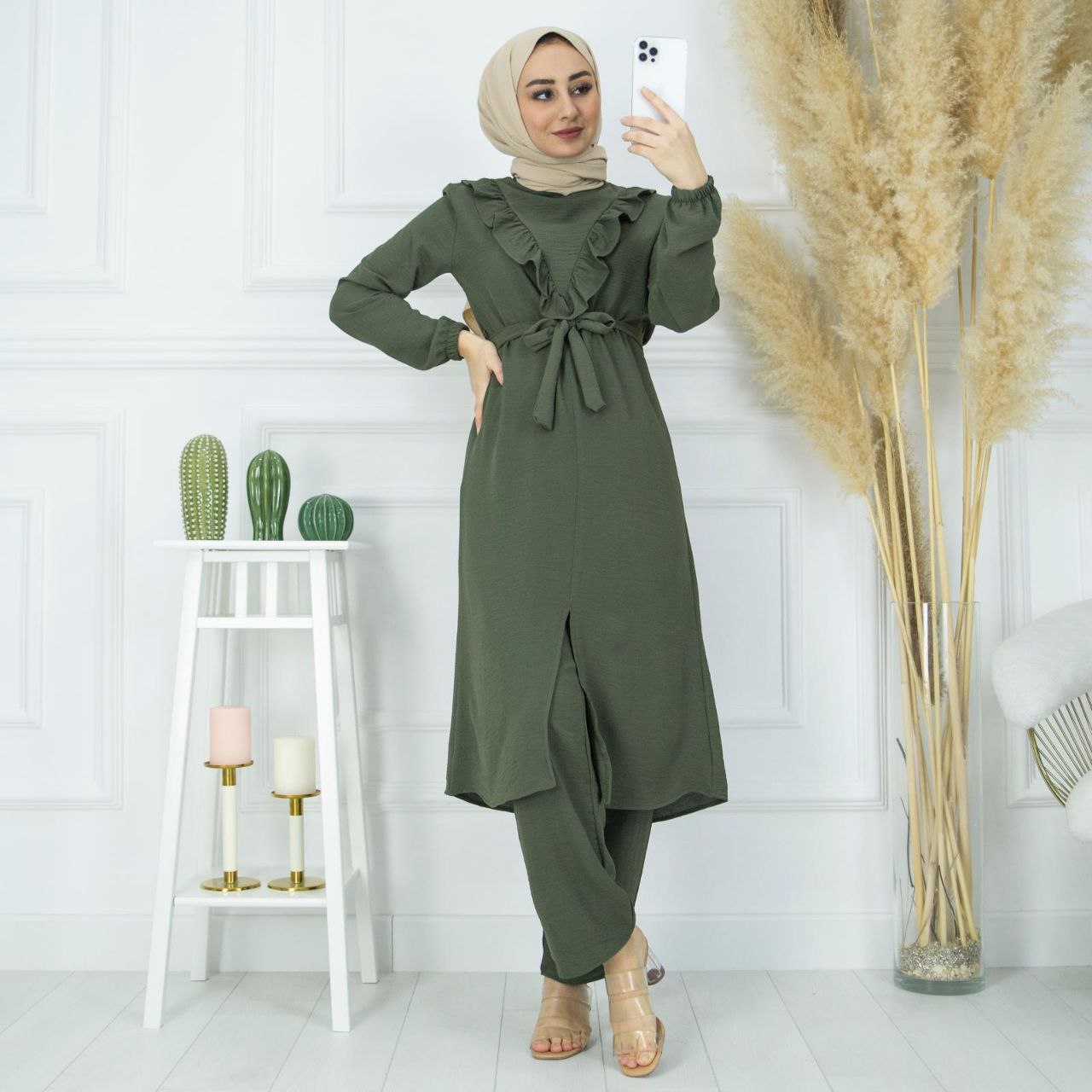 Tunik pantalon takım - Görsel 9