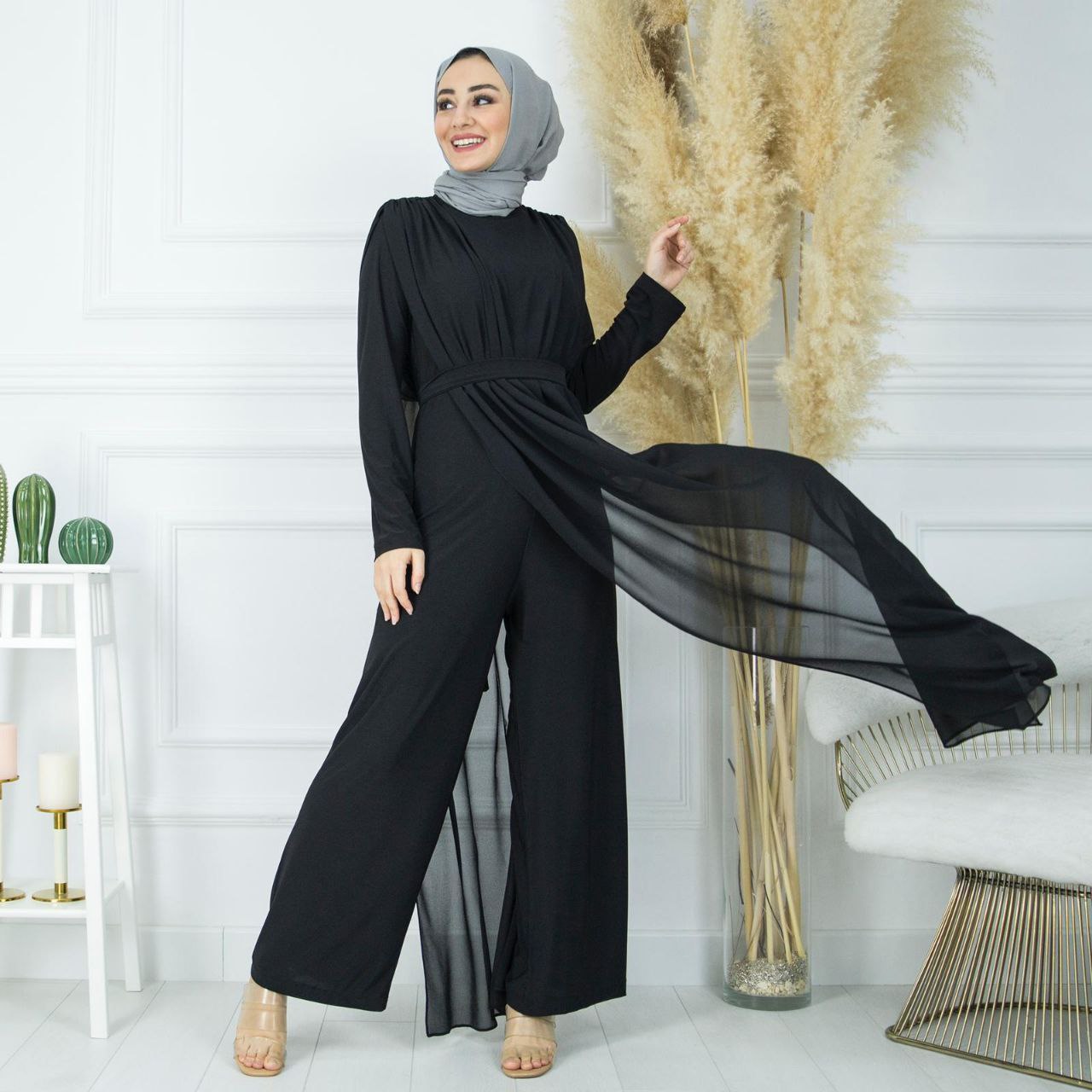 Şifon tulum sandy kumaş - Görsel 8